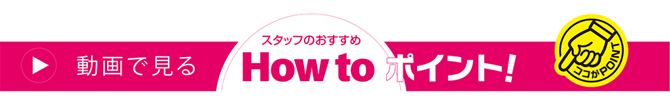 動画で見るhowtoポイント