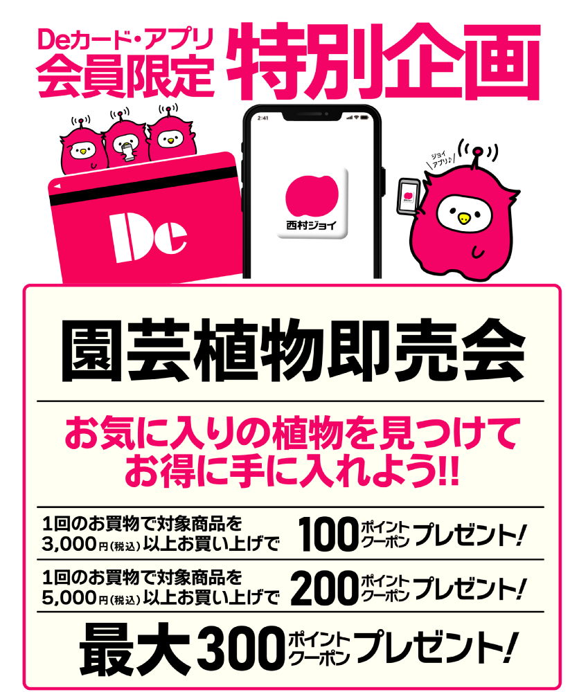 ジョイアプリ会員様限定特典ニュー