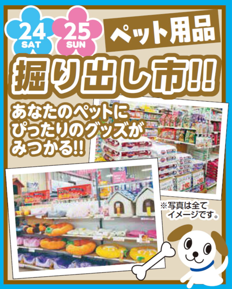 ペット掘り出し市案内