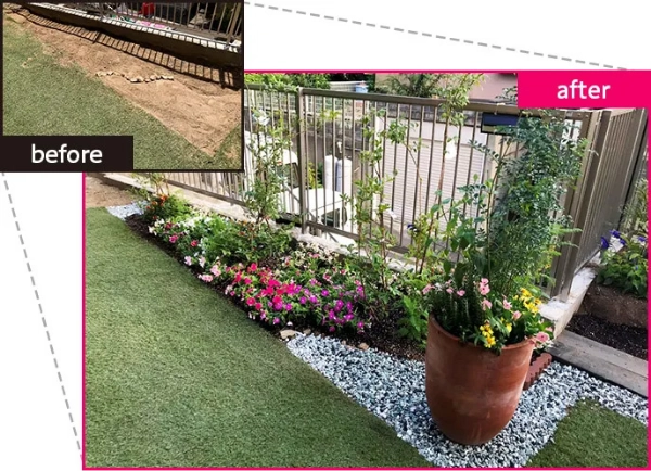 花壇作成事例 1