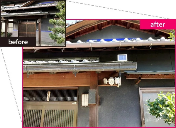 センサーライト取付事例