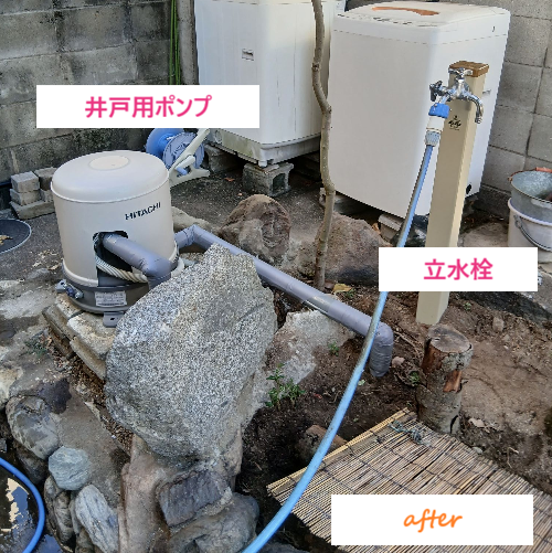 井戸用ポンプの設置(JOYCUPID)